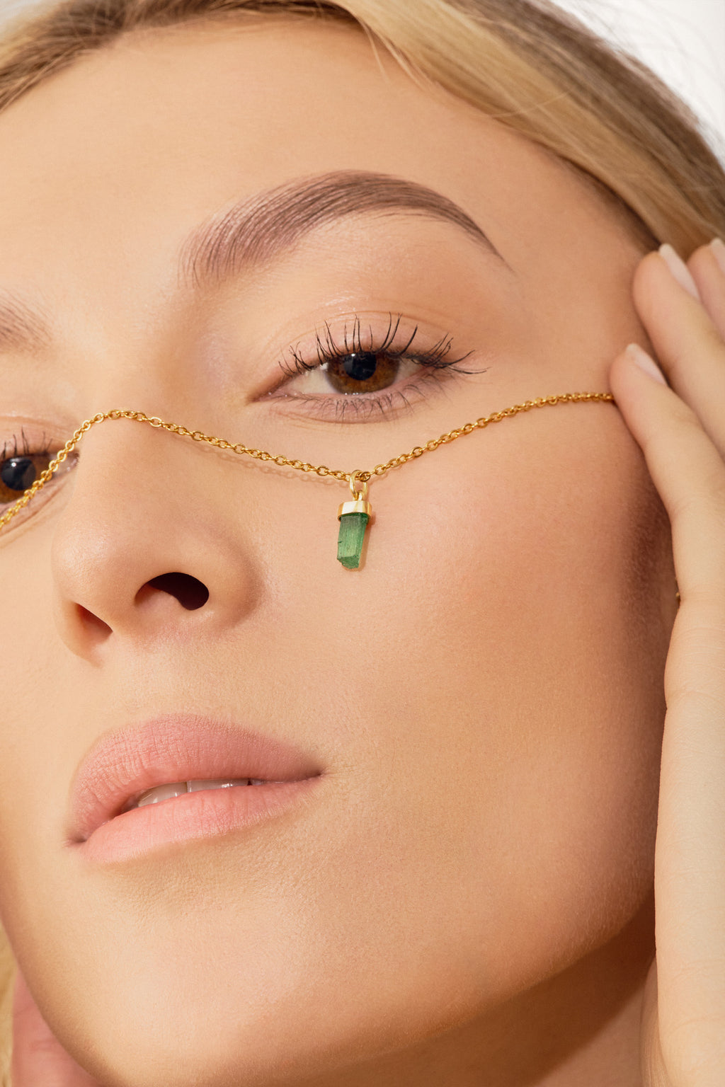 Raw Emerald Charm I