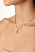 Raw Emerald Charm II