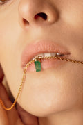 Raw Emerald Charm I